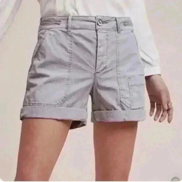 Anthropologie Hei Hei The Wanderer Shorts Cargo Utility | Light Gray | SZ 29 - Picture 1 of 12